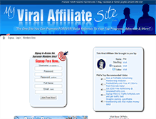 Tablet Screenshot of myviralaffiliatesite.com